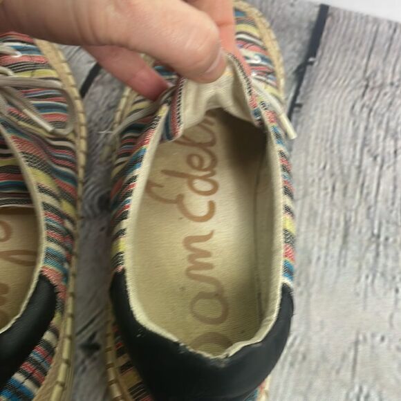 Sam Edelman Kavi Stripes Canvas colorful sneaker size 8.5 - Picture 9 of 12